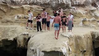 I love La Jolla Capturing a wedding in progress and a dude jumping off the Cliff [upl. by Minerva]