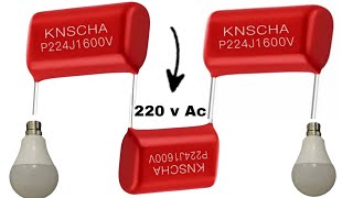 225k 450 volt Capacitor  capacitor connection on Ac voltage  Dimmer voltage Remove on Led Light [upl. by Sakovich]