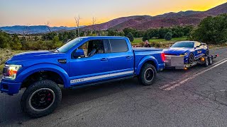 Broken DownTowing a Shelby GT350 with a Shelby F150 [upl. by Gan]