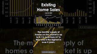 Existing Home Sales July 23 economy homesales economicdata housingmarket [upl. by Searcy]