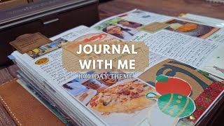 Holiday Memory Keeping in My Traveler’s Notebook 🎄🎁 Journal with Me  Scrapbooking Ideas [upl. by Relyt]