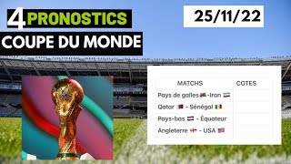 PRONOSTIC FOOT MES 4 PRONOSTICS CDM  Angleterre  USA [upl. by Pagas]