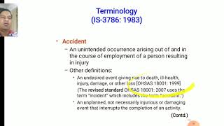 28040Chapter 4In EnglishIndustrial AccidentsampClassification of industrial accidents IS 37861983 [upl. by Aneertak7]