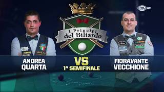 Quarta VS Vecchione  I Principi del Biliardo 20162017  4 Tappa 1 Semifinale [upl. by Iraj]