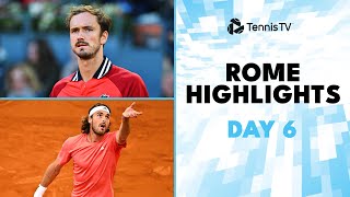 Tsitsipas vs Norrie Medvedev Faces Medjedovic Rune amp Rublev In Action  Rome 2024 Highlights Day 6 [upl. by Loos]