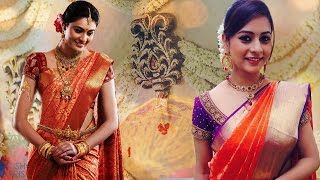 3 Gorgeous Ways To Wear Wedding South Indian Silk Saree With Thin Perfect Pleats Look Slim and Tall [upl. by Elletsyrc818]