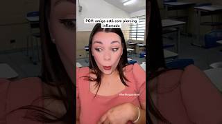 POV amiga está com piercing inflamado asmr asmrsounds shorts [upl. by Ititrefen]