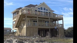 Outer Banks Vacation Rental Home Tour  Beach Pryorities V22202 [upl. by Aitsirhc]