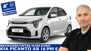 Neuwagen unter 20000 Euro Kia Picanto  kleiner Underdog  Ausfahrt TV News [upl. by Hsekin]