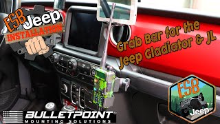 Installing the new Grab Bar 20mm ball for the Jeep Gladiator amp JL [upl. by Mohkos840]