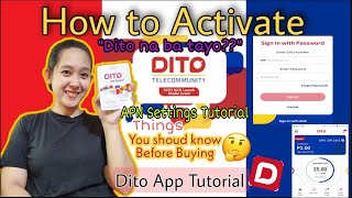 HOW TO ACTIVATE DITO SIM DITO APP TUTORIAL APN SETTINGS amp THINGS TO KNOW BEFORE BUYING DITO SIM [upl. by Leachim70]