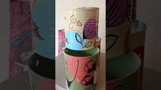 Latas decoradas para plantas Encomendas 31972676739 [upl. by Kruger]