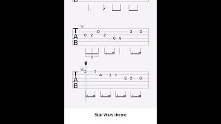 Star Wars theme GUITAR TAB [upl. by Yrral]