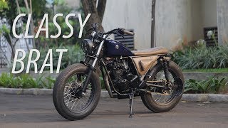 RIDINGIMPRESSION  MODIFIKASI SCORPIO BRAT BOBBER  TW 225  MOTOVLOG  TEST RIDE  REVIEW [upl. by Adleremse907]