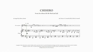 CHIHIRO  Billie Eilish  ALTO SAXOPHONE AND PIANO SHEET MUSIC PDF  Arrangify [upl. by Telracs936]