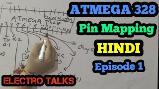 ATMEGA 328P PIN MAPPING  ELECTRO TALKS 1  MICROCONTROLLER  ELECTRO PHYSICS [upl. by Nimref]