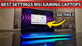 MSI Gaming Laptops Best Settings  Gain More FPS in 2 mins [upl. by Fielding]