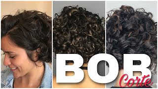 CORTE BOB EN CABELLO RIZADO Y SUS DISTINTAS VARIACIONES💐PRIMER VIDEO 🎥 [upl. by Spike356]