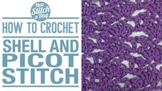 How to Crochet the Shell and Picot Stitch [upl. by Bloch]