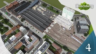 Cities Skylines Rosenburg  EP 04  Custom Train Station [upl. by Yentihw]