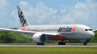 Very low quality video of a Jetstar 787 taxing at cairns YBCS airport [upl. by Mikes]