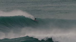 El Niño GOES HUGE at Nazaré late into winter surfing season Late Late Season Episode 1 Big Paddle [upl. by Latsirhc]