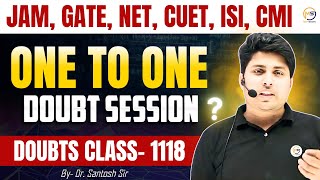 Doubts Class1118  JAM GATE NET CUET ISI CMI  Ask Me Anything  Santosh Sir 8810409392 [upl. by Rachel]