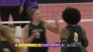 AU Pro Volleyball Game 2 Molly McCage Slide Kill Sydney Hilley Assist [upl. by Gwenette]