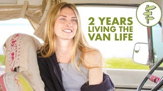 Van Life  Young Woman Living in a Van as FullTime Tiny Home [upl. by Adara790]