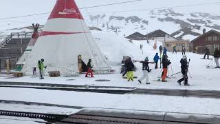 Kleine Scheidegg Train Station Jungfraujoch Switzerland 1st March 2019 [upl. by Kermit]