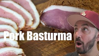 Homemade Basturma Pork Basturma [upl. by Nievelt]