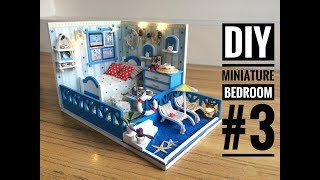 DIY Miniature Bedroom Kit 3 Seashine Aegean with a Private Beach 阳光爱琴海 DIY 小屋 [upl. by Ecam]