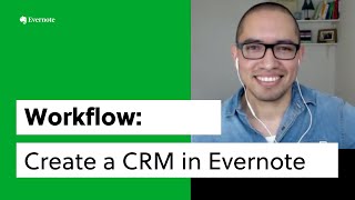 Create a CRM in Evernote  Evernote Workflow [upl. by Astto83]