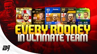 EVERY WAYNE ROONEY CARD ON FIFA ULTIMATE TEAM [upl. by Hum]