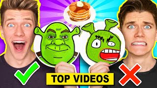 FUNNIEST PANCAKE ART vs MYSTERY WHEEL Challenges How To Make DIY Minecraft amp Marvel  Collins Key [upl. by Adnael]