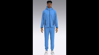 Nike Sportswear Tech Fleece  marvelous designer clo3d [upl. by Ashti]