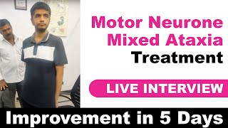 Motor Neurone mixed Ataxia patient  Ramesh ji from Gujarat  Live improvement in 5 days [upl. by Llahsram]