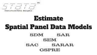 How to Estimate Spatial Panel Data Models in Stata [upl. by Bala]