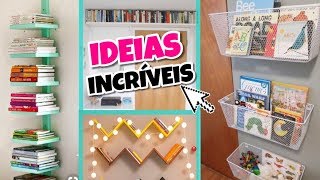 28 IDEIAS DE ESTANTES E PRATELEIRAS PARA LIVROS [upl. by Eddana]