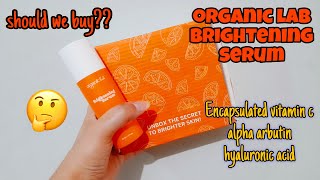 Organic lab vitamin c serum review  Organic lab brightening serum review [upl. by Nordna]