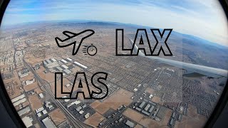 Las Vegas LAS  Los Angeles LAX flight timelapse [upl. by Orville766]