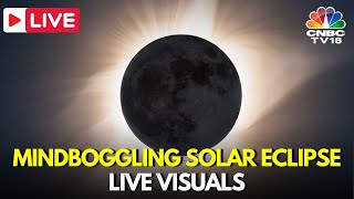 NASA LIVE Total Solar Eclipse 2024 LIVE in US Canada Mexico  Solar Eclipse Live Today  IN18L [upl. by Aloibaf]