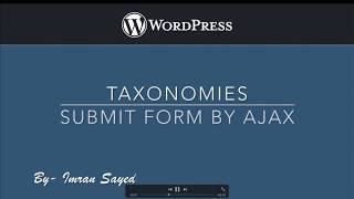 Submit Form using Ajax using nonce verification [upl. by Rombert501]