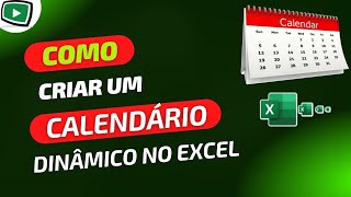 Como Criar Um Calendário Automático No Excel  Passo a Passo [upl. by Aydne]