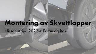 Nissan Ariya 2022 Skvettlapper Foran og Bak  Monteringsanvisning [upl. by Soalokin785]