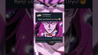 Renji uses Bankai on Uryu🤯 amv bleach trendingshorts fypシ゚viral [upl. by Mandell]