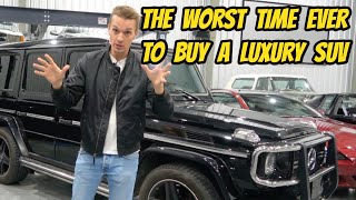 Luxury SUV prices are CRASHING at record levels amp now is the WORST time to buy unless you DO THIS [upl. by Eidnew]