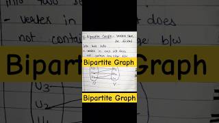 Bipartite Graph in Discrete Maths computerscience shikshacs [upl. by Torbart]