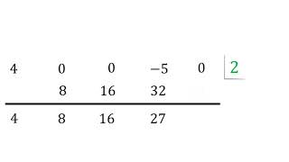 División sintética de polinomios  Ejemplo 1 [upl. by Ardell]