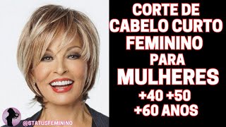 50 MELHORES CORTE DE CABELO CURTO FEMININO PARA MULHERES 40 50 60 ANOS [upl. by Asilaj237]